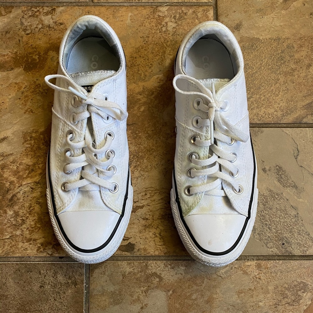 Converse all star white low top sneakers